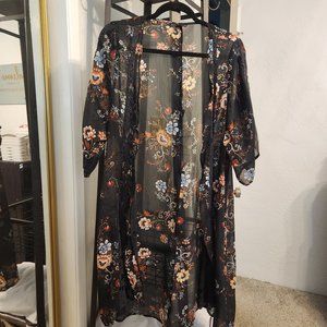 Floral Lace Sheer Duster